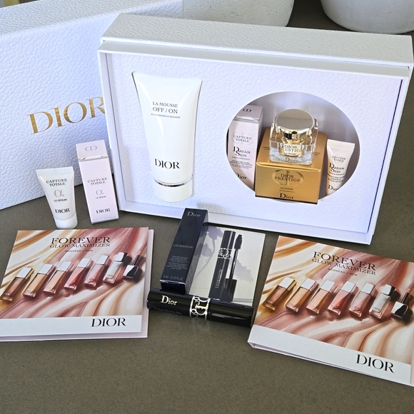 New in box never used DIOR bundle La Mousse cleanser Diorshow mascara Prestige - Picture 1 of 10